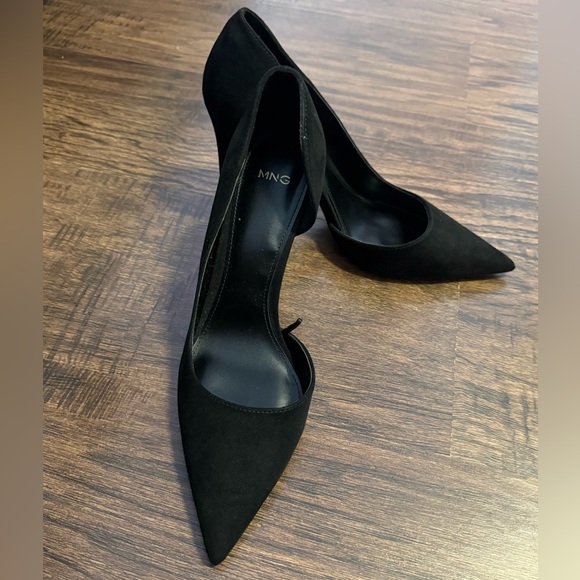 Mango Classic Black Pointed Heels - Picture 1 of 5